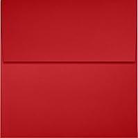 Vista 290 de LUXPaper Sobres de invitación cuadrados Despegar y prensar 8 x 8 pulgadas Natural Texto de 70 libras 50