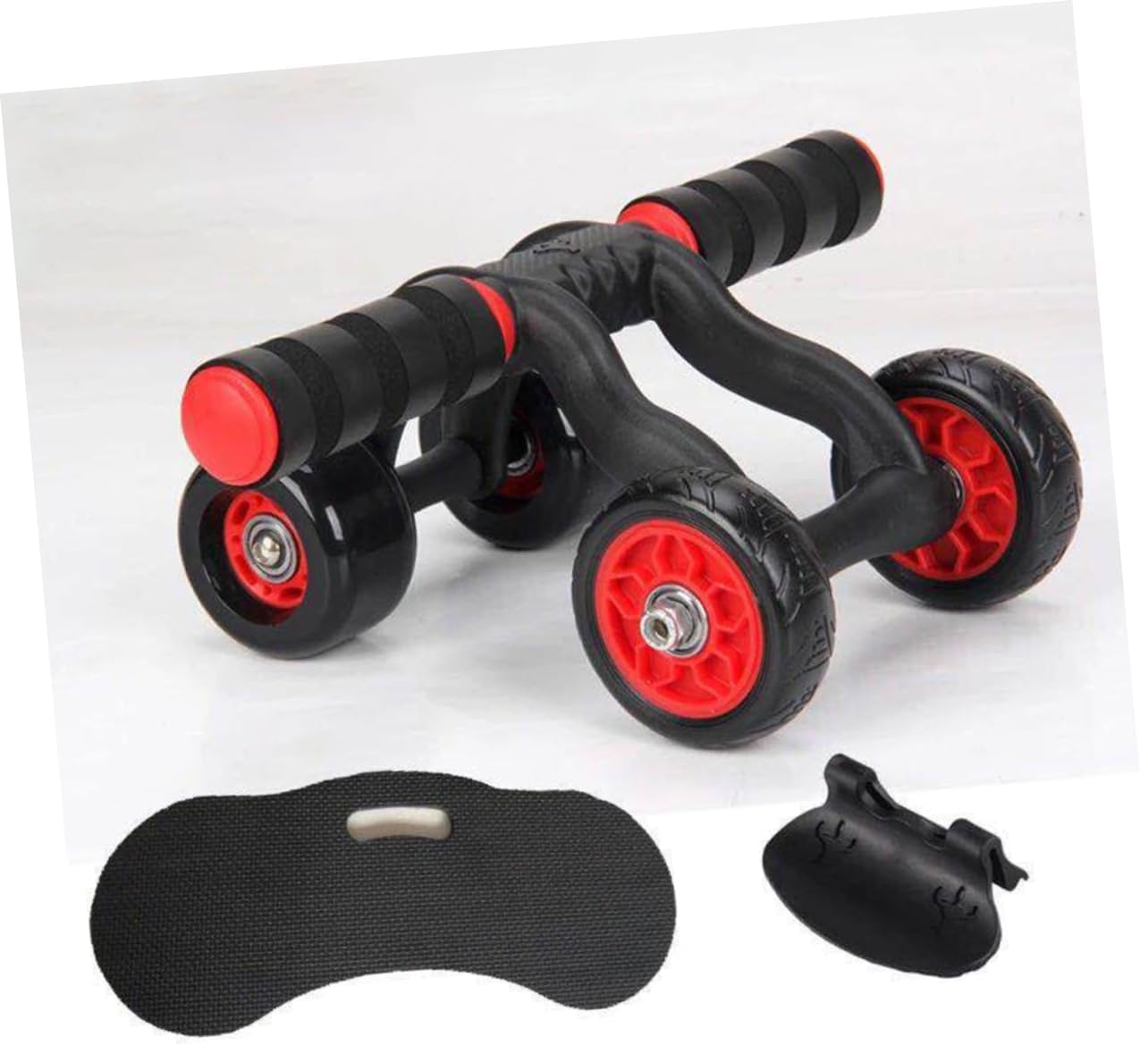 KICHOUSE Ab Wheel Roller Home Gym Equipment for Sit up Exercise Fitness Device for Lose Weight Mute Belly Roller Four Wheels