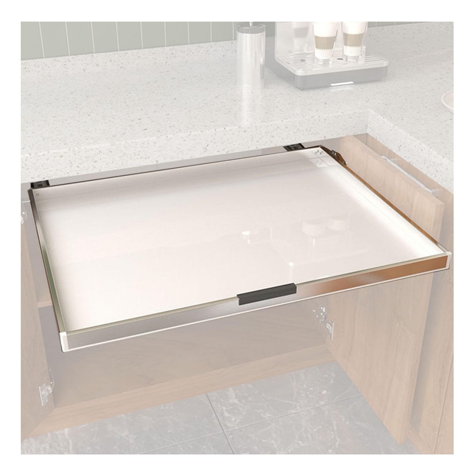 Generisch Ausziehbarer Schrankorganizer, Schubladen zum Herausziehen für Küche, Bad, Speisekammer, Kleiderschrank unter dem Waschbecken (74,2 x 55 cm)