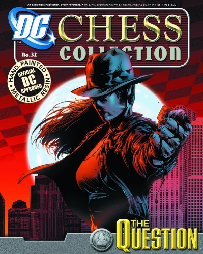 DC Chess Collector Figure #32 The Question White Pawn with Magazine