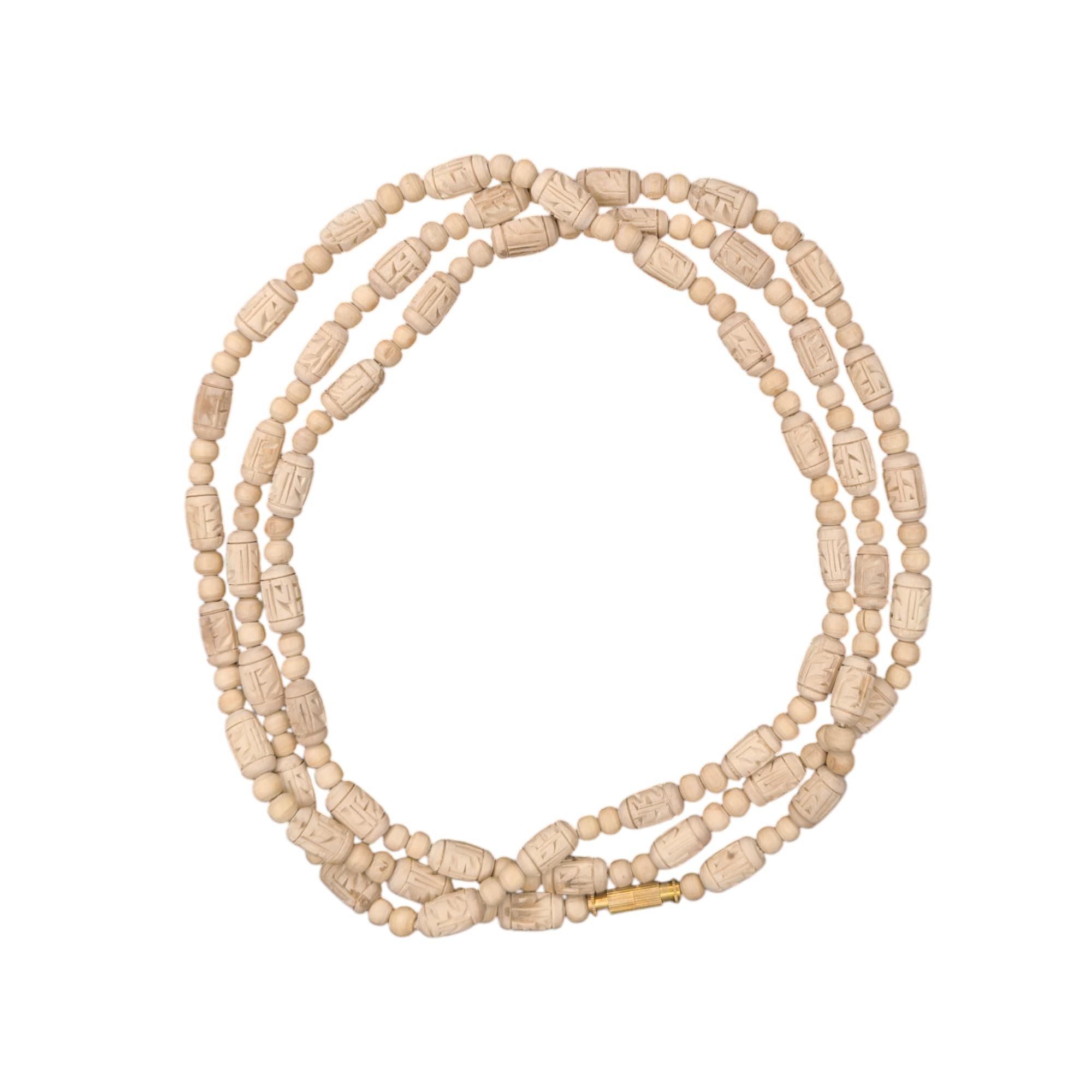Original Tulsi Radha Nam Beads Fancy Desing 3 Rounds Kanthi ||Handmade Natural Kanthi Manufacturing in Vrindavan-picture-11