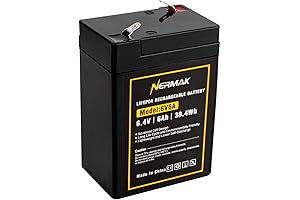 6V 6Ah LiFePO4 Rechargeable Lithium Battery: Power Your Devices with Reliability
