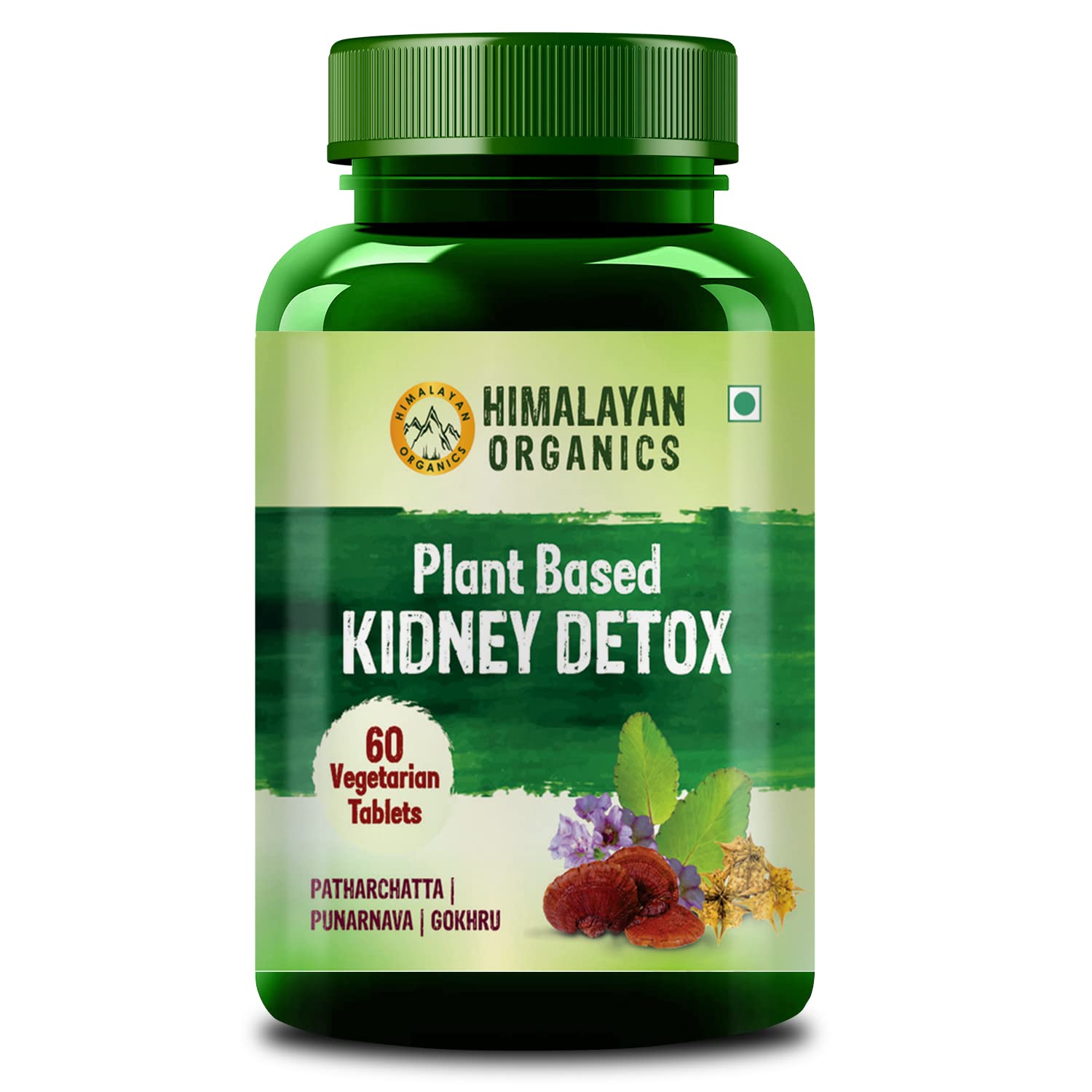 Vlado's Himalayan Organics Kidney Detox | Gokhru Punarnava | Varun & Patharchatta Leaf Extracts | Natural Diuretic & Dissolution 100% Natural Supplement - 60 Tablets