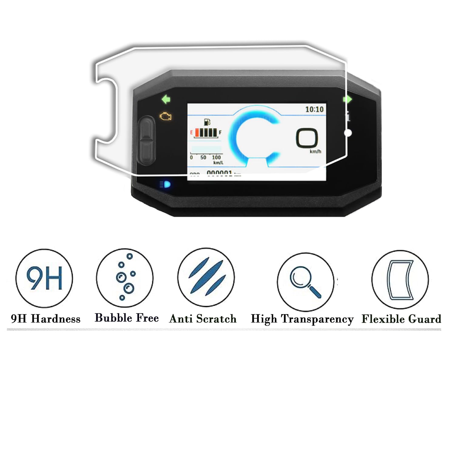 SCREEN GUARD FOR NEW SUZUKI BURGMAN STREET 125 SCOOTER FACELIFT 2026 - RIDE CONNECT TFT EDITION PROTECTOR / HD Clarity / NEW Burgman street 125 2026 Display Speedometer Console Accessory [Not Tempered Glass] — Amazon image 2