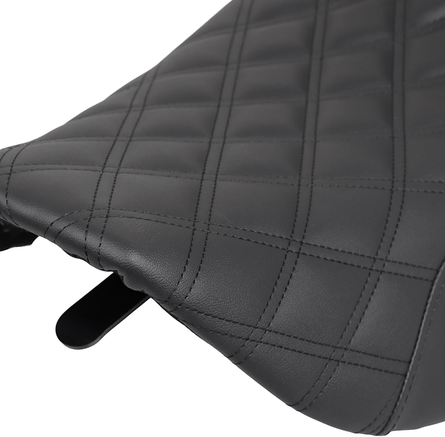 Black Diamond Step-Up Leather Driver Passenger Seat For Harley Road King FLHR FLHP 1997-2007,Street Glide FLHX 2006-2007