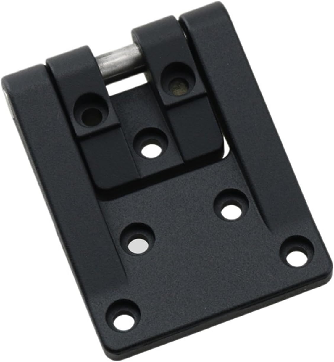 Zinc Alloy Black External T-Shaped Corner Rotary Distribution Box Cabinet Door Hinge 1Pcs