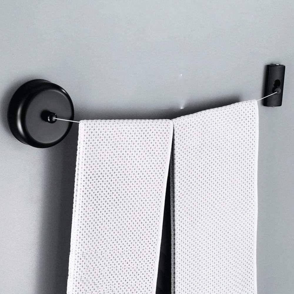 Retractable Clothesline Washing Line Telescopic Stainless Invisible Wall Mounted Clothesline with 2.8M/3.8M Steel Rope Ideal for Bathroom Balcony (Size : 2.8m)
