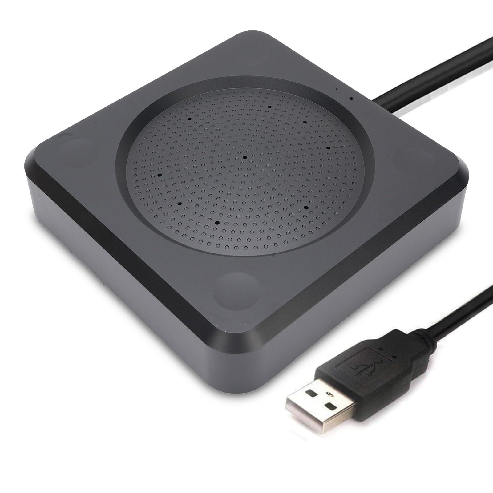 LICAEVEY Conferenza Microfono USB, Riduzione di Pickup e Rumore a 360 ° 10M, Microfono Desktop per Computer per Incontri Online, Classe