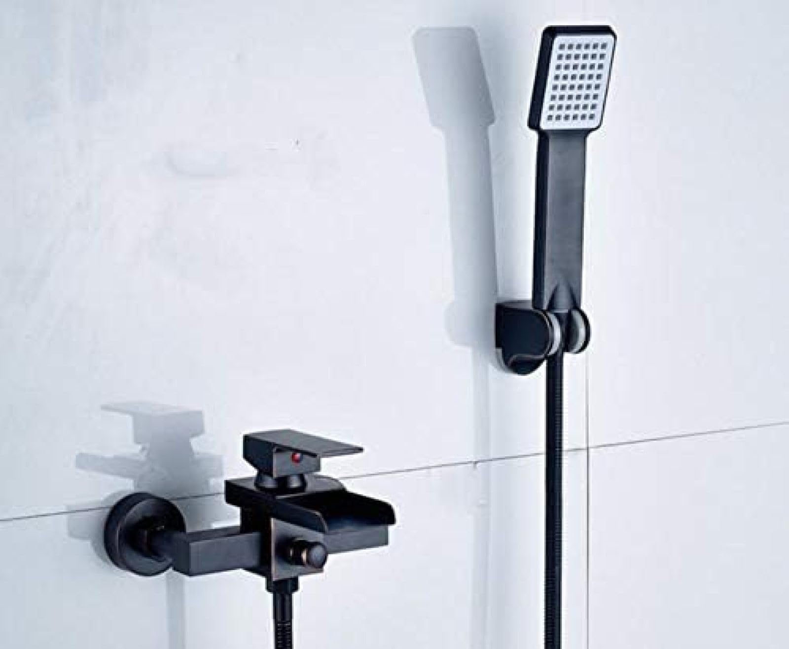 GLJTUO Concealed Bathtub Faucet Wall Mounted Waterfall Shower Faucet ORB Tub Faucet Mixer Tap
