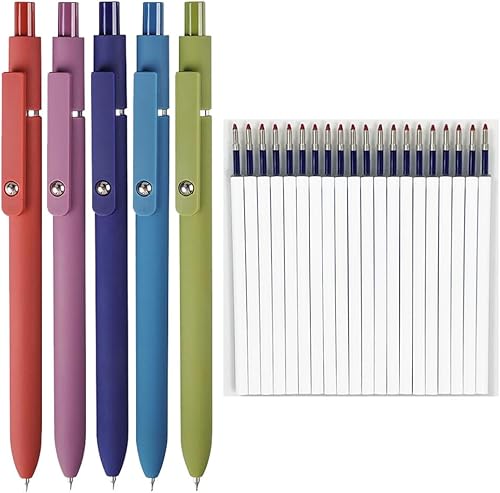 Miniatura 1 de sencoo Paquete de 25 bolígrafos de gel azul borrables retráctiles de 0.020 in, lindos bolígrafos para estudiantes, bolígrafos de regalo para la