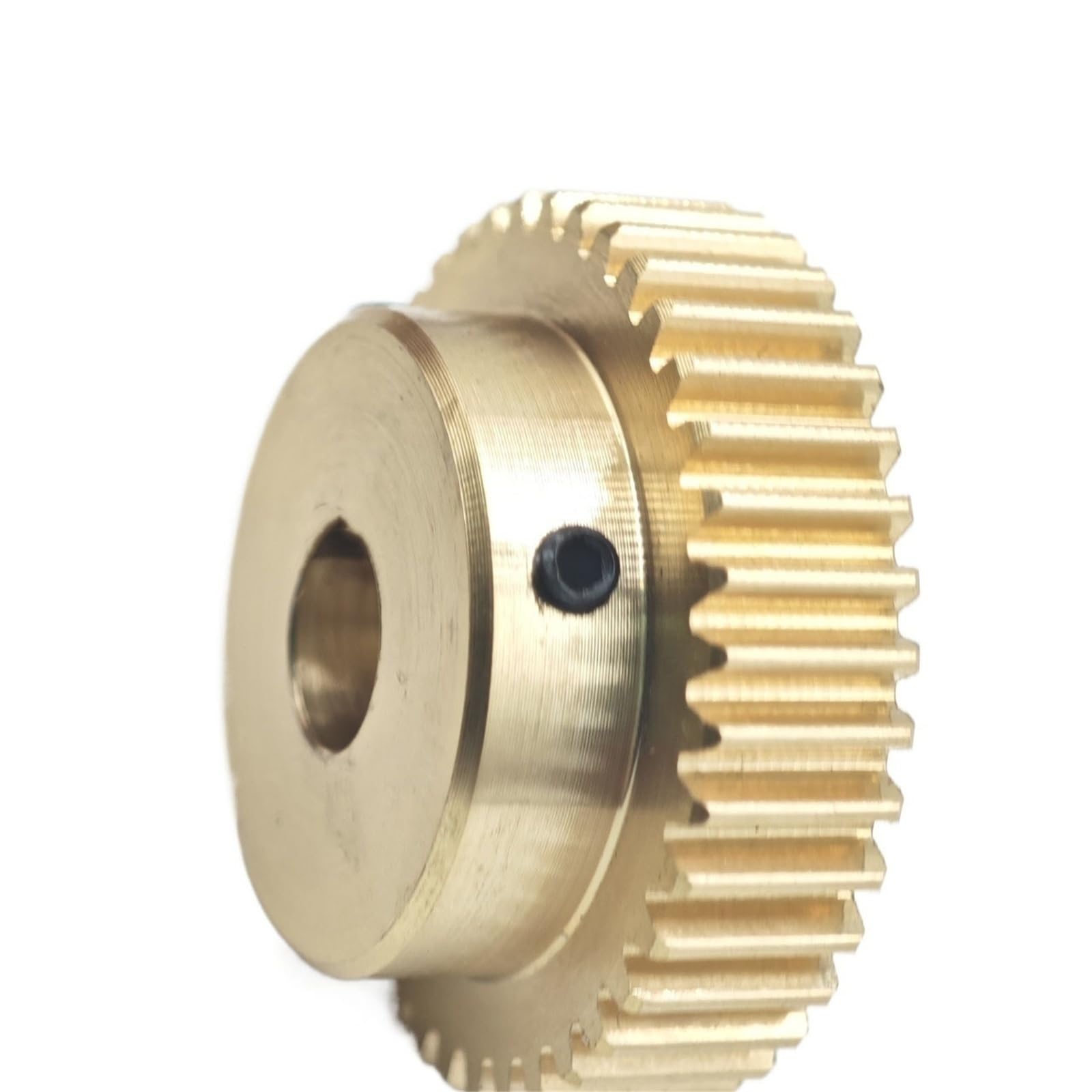 Zahnrad, Ritzel, Motorritzel, 0,6 Modul, 92 Zähne, Kupfer-Zylinderrad, 5 mm Zahnbreite, Treiber, gerades Stirnrad mit Stufenwellen-Hardware(6.35mm bore)