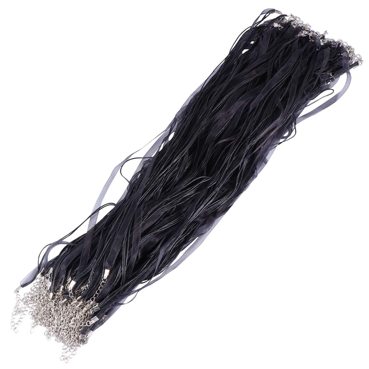 Cordon en organza Exceart avec fermoir mousqueton pour collier et bracelet DIY
