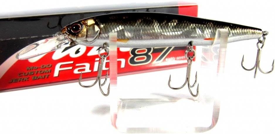 Evergreen #236 Jerkbait Mode Face 87, 3.4 inches (8.7 cm), 0.3 oz (8.5 g), Crushed Silver Shiner