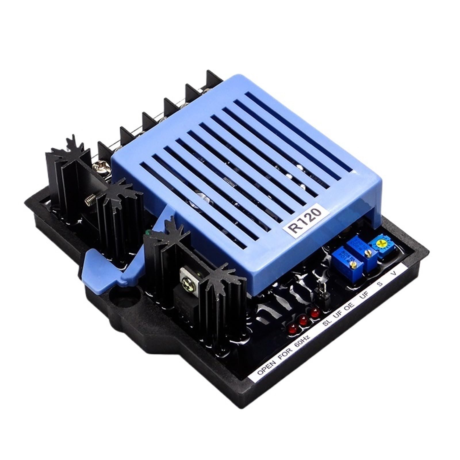 Generador sin escobillas AVR R120, regulador de Voltaje automático electrónico, estabilizador Grupo electrógeno, 1 Unidad