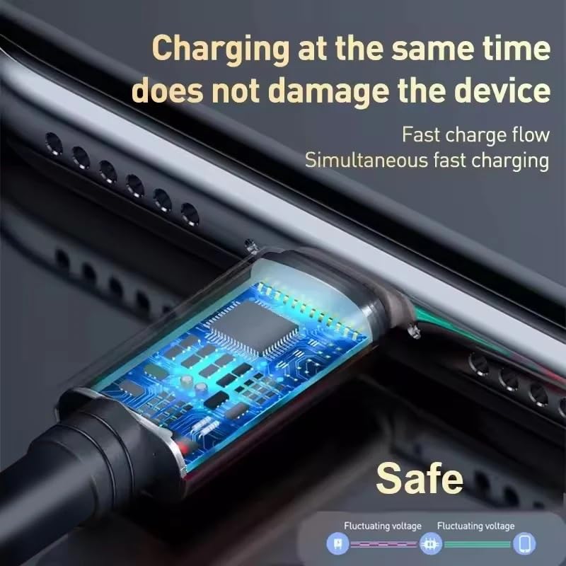 Image of Realme 65W Super Vooc Charge, Data Sync Fast Charging Type-C Cable Compatible for Realme XT, Realme XT 730G, Realme X2, Realme C12, Realme 6 Pro, Realme Narzo 20A, Realme 7, Realme 7 Pro -UBB-5in1