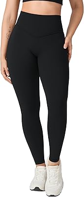 UNISSU Hugcurve No Front Seam Full Length High Waisted Workout Leggings for Women Buttery Yoga Pants Athletic Tights - 28''