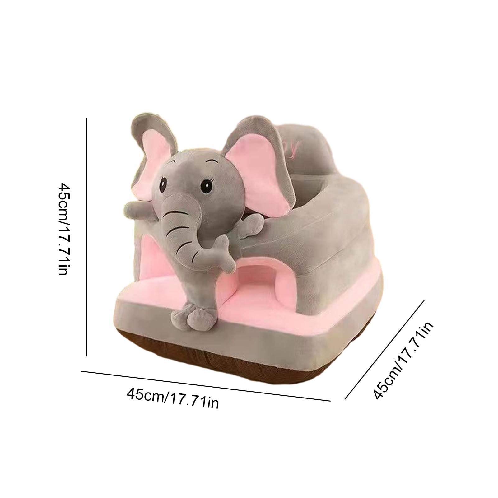 Canapé de Soutien pour Tout-Petits, Siège d'apprentissage en Forme d'animal 45 cm