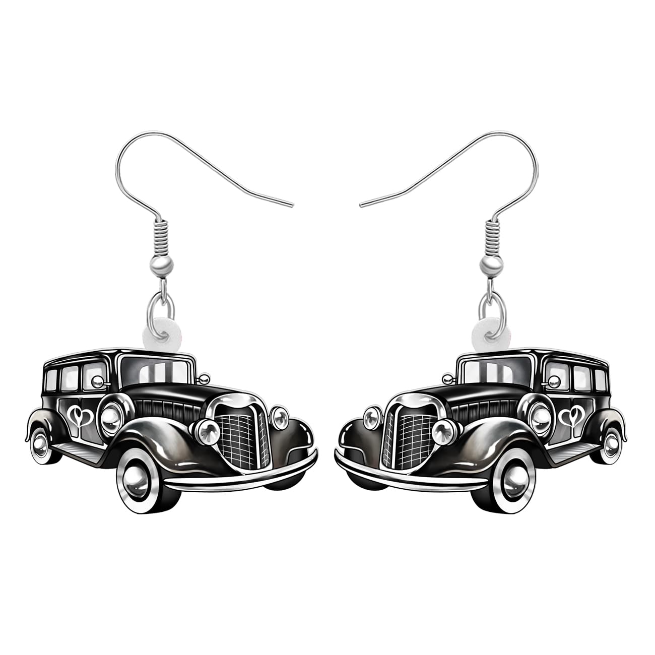 NEWEI Orecchini a forma di scarabeo, in acrilico, con ciondolo a forma di camioncino per donne, accessori per auto, gioielli regalo, Medio, Acrilico, Nessuna pietra preziosa