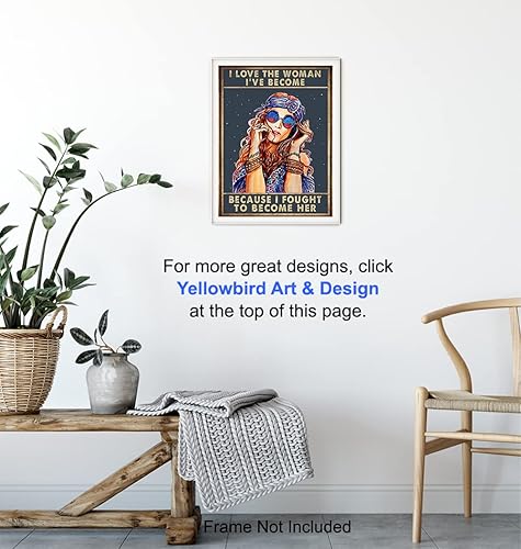Miniatura 6 de Inspirational Motivational Poster Wall Art & Decor - 8x10 Boho Wall Decor - Hippie Room Art - Positive Quotes Sayings - Encouragement Gifts for