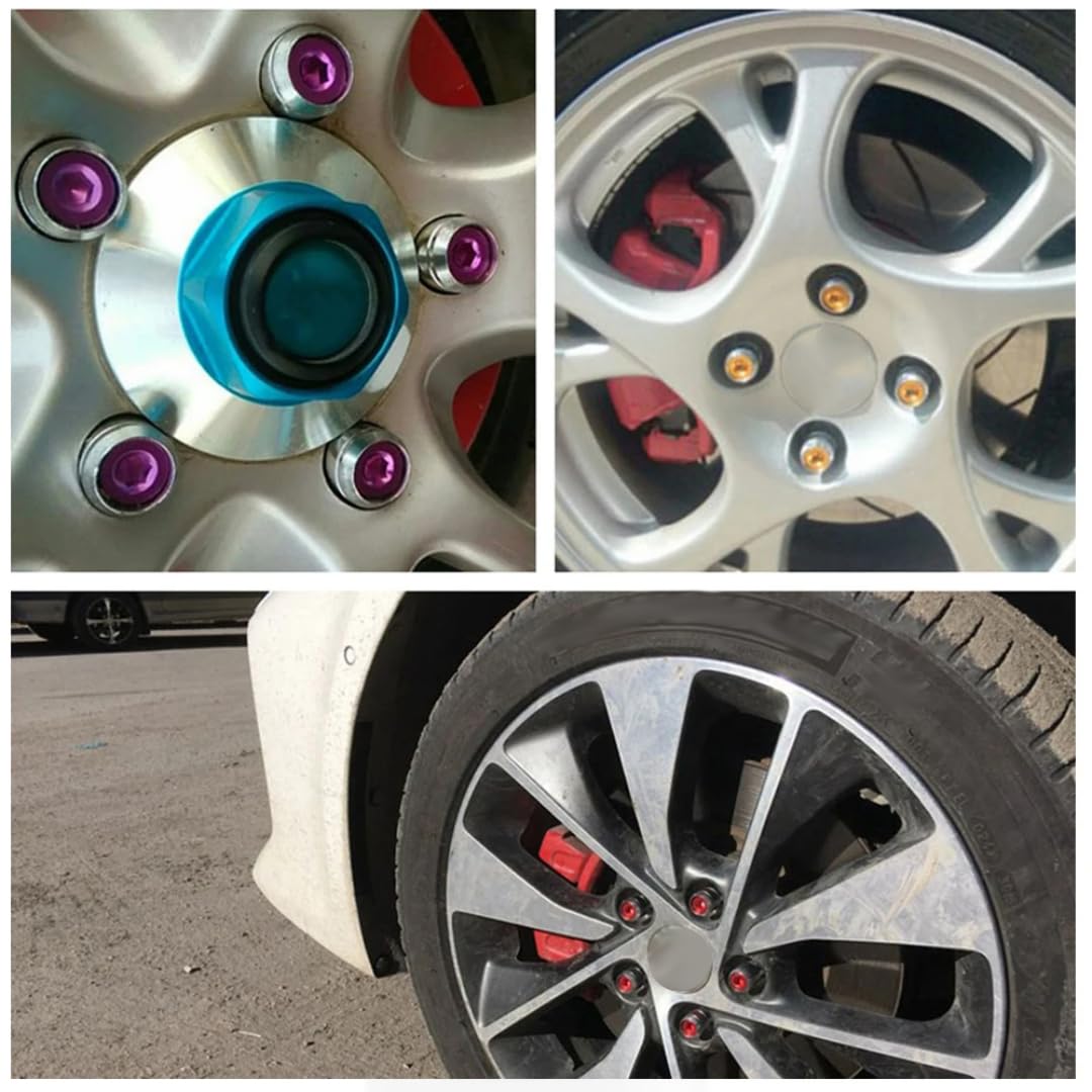 Radmuttern für Wuling, für BYD, für Chery, 20+2 M12x1,25/M12x1,5 Rennradmuttern, geschlossen, Kegelbund