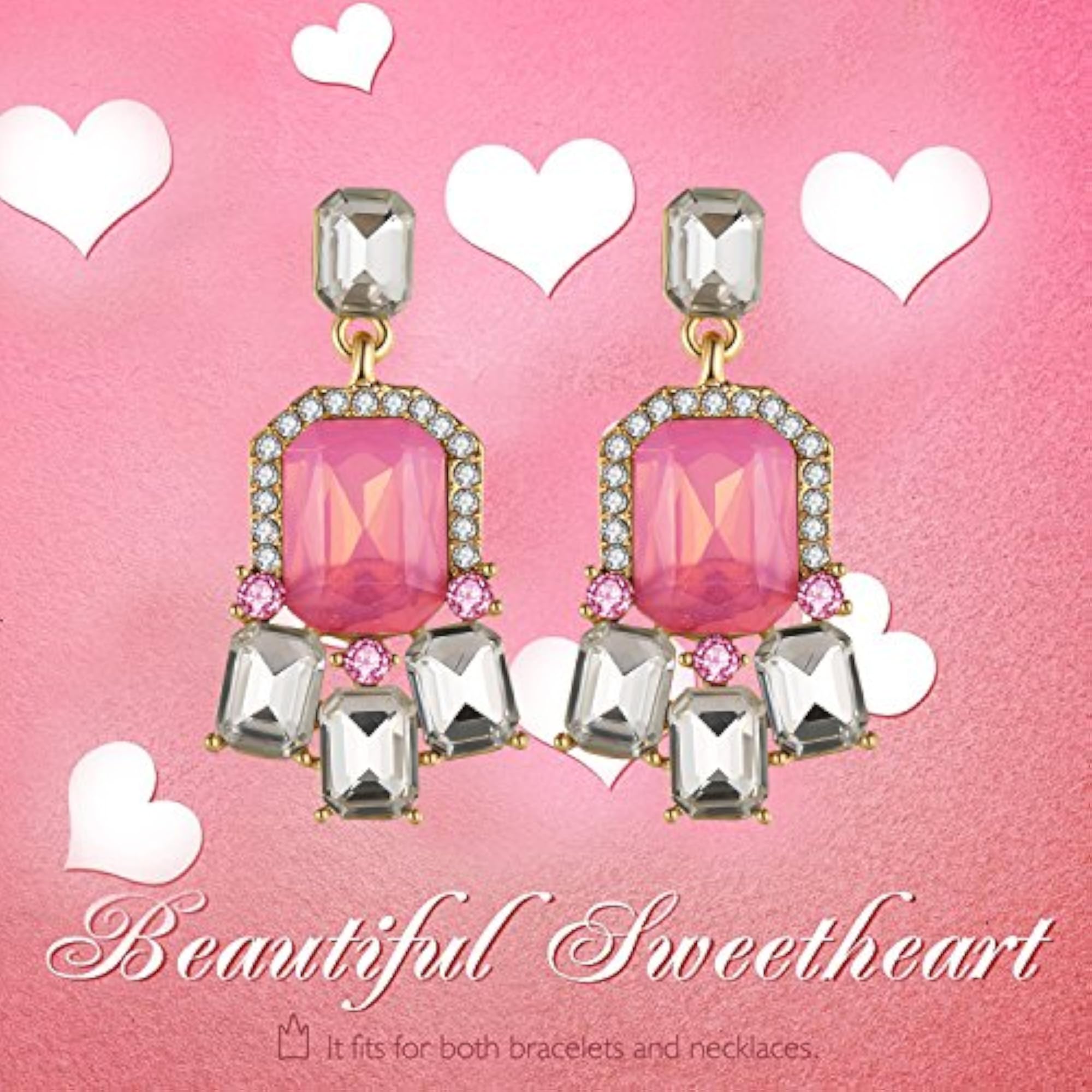 Crystal Elements Pearl & Petals Dangler Earrings