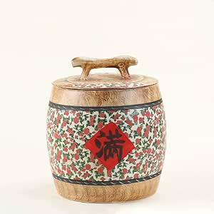 Ceramic Rice Storage Large ceramic rice container Kitchen Sealed Jar ...