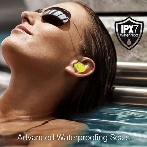 Miniatura 9 de Acuvar Auriculares totalmente inalámbricos Bluetooth 5.0 recargables IPX7 impermeables con micrófono 100 horas de tiempo de reproducción, potentes