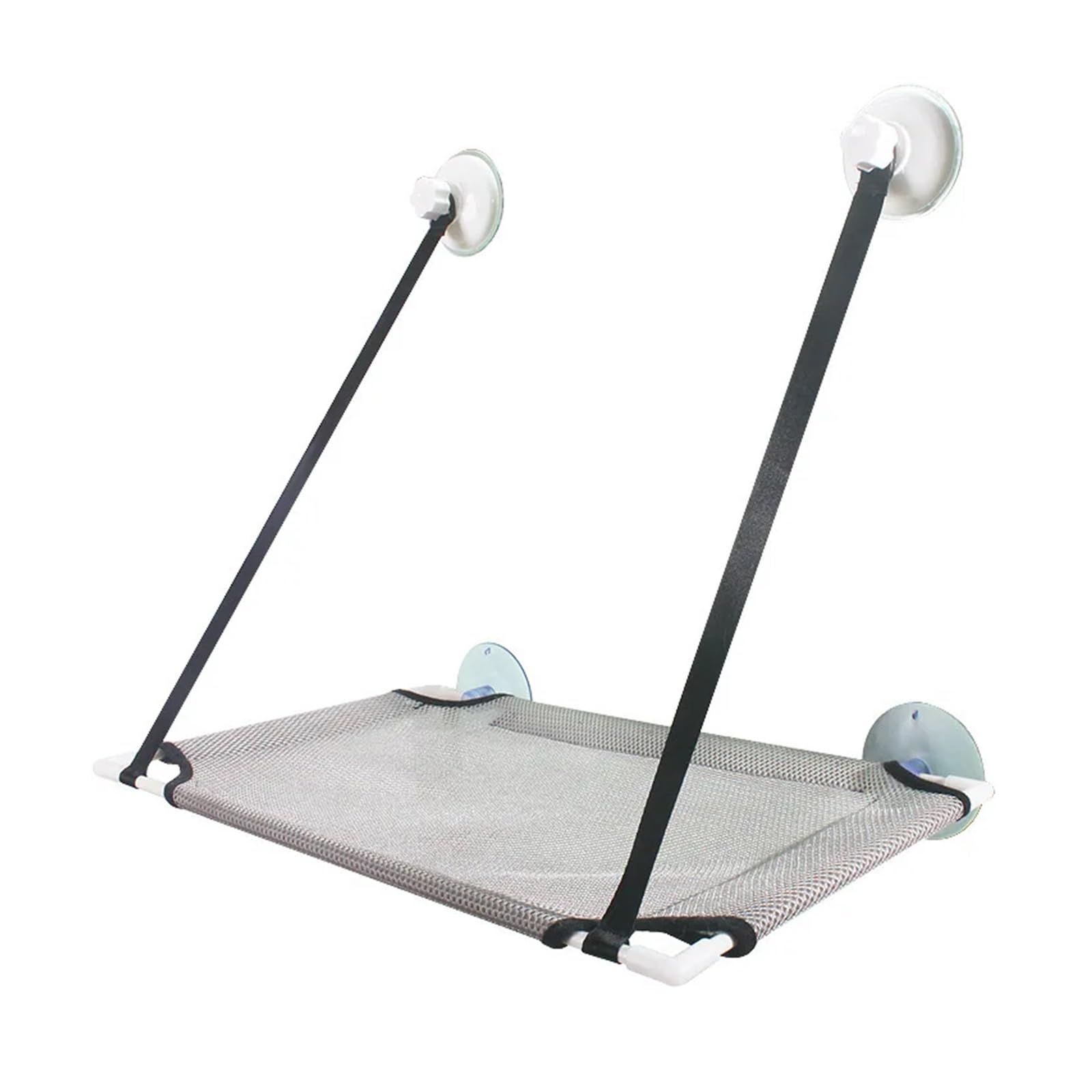 Hamak dla kota Pet letni hamak łóżko z oknem w domu salon przyssawka bezpieczna ściana wisząca siatka zwierząt oddychająca Stabilny I Wygodny(Single gray)