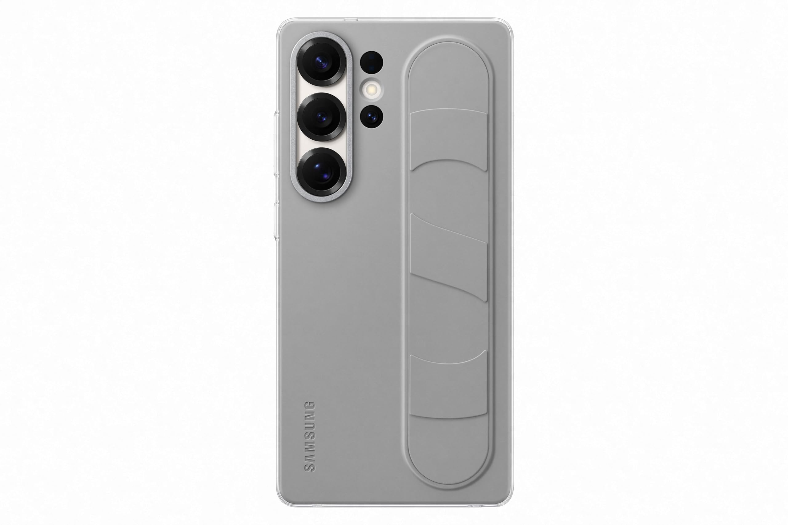 Samsung Standing Grip Smartphone Case EF-GS938 für Galaxy S25 Ultra, Handy-Hülle, Fingerhalterung, Schlankes Design, Grau