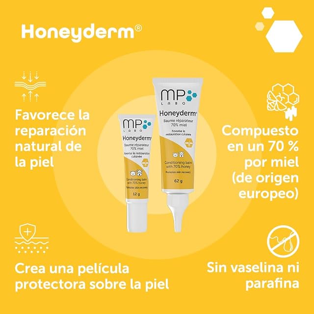Foto 3 de 8 de MP Labo Honeyderm® 62 g - Bálsamo reparador con un 70% de miel para perros y gatos
