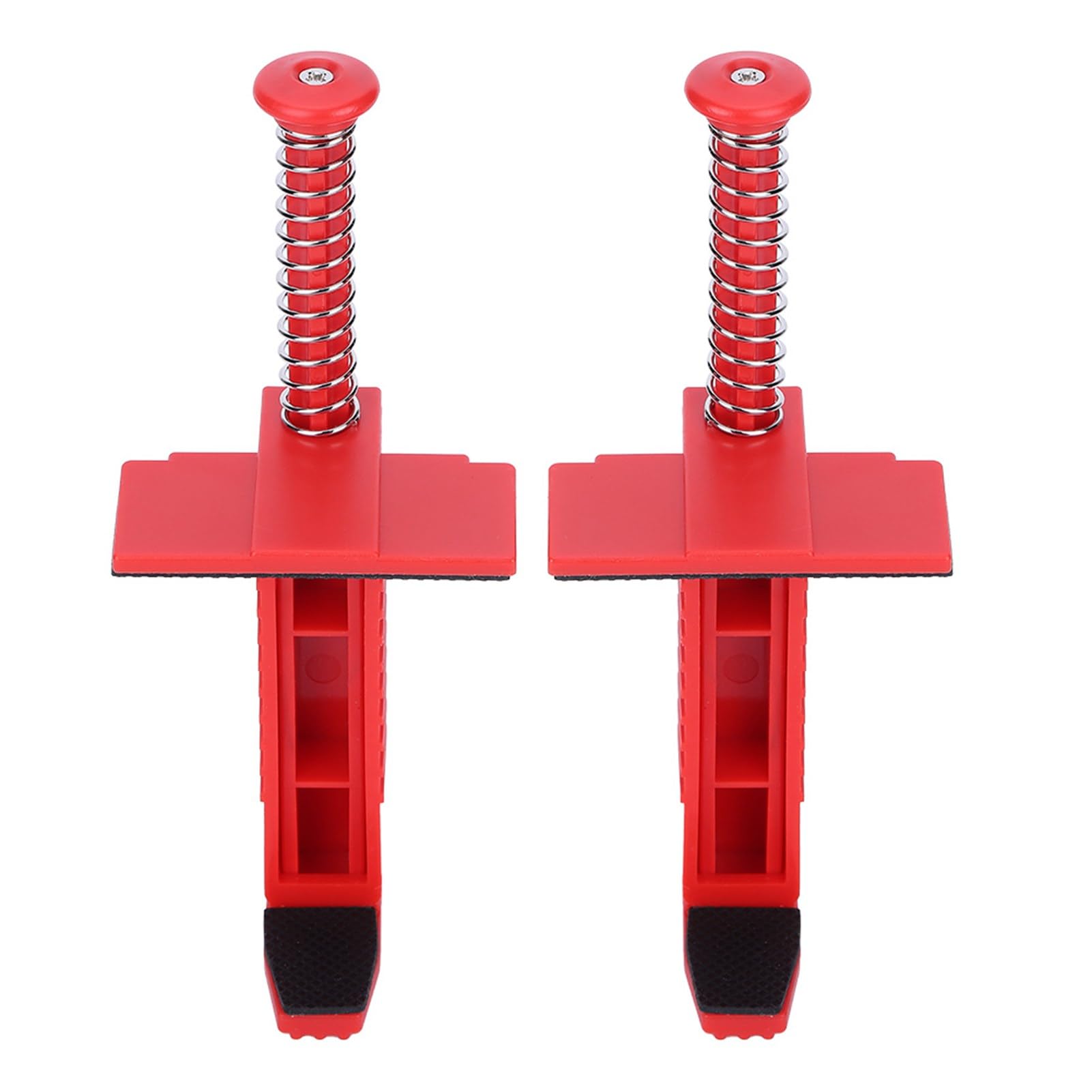 2PCs Brick Liner Runner Leveling Measuring Wire Drawer Tool, Fixer Brick Line Clips Puller Wire Clamp Puller Wire Clamp for Building Construction Fixture (Red)