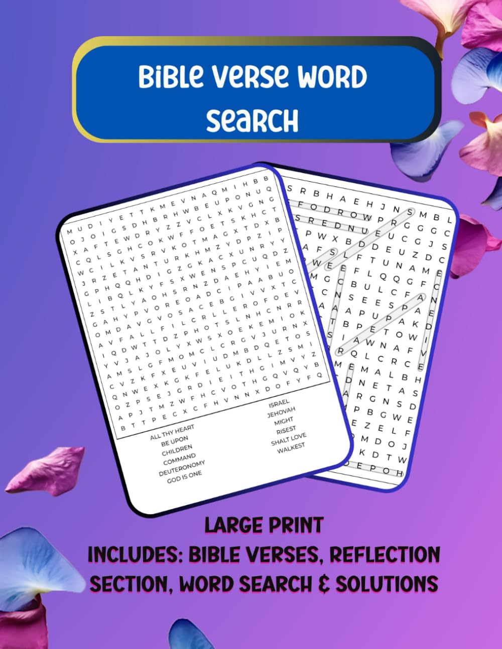Bible Verse Word Search: Large Print Faith Based Word Search For Adults ...