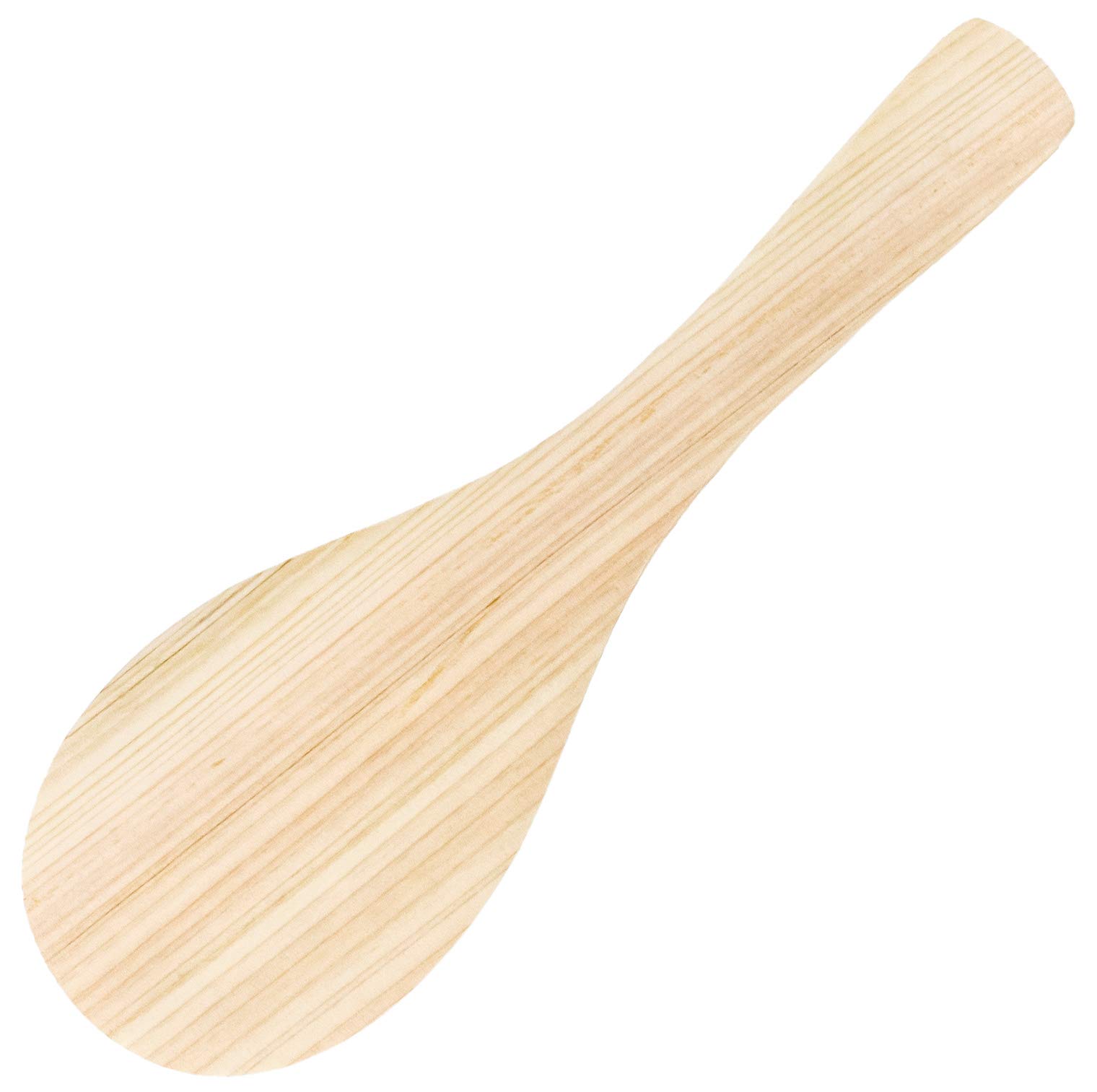 Umezawa 223210 Wooden Hinoki Rice Spoon, 8.3 inches (21 cm), Made in Japan : Home & Kitchen