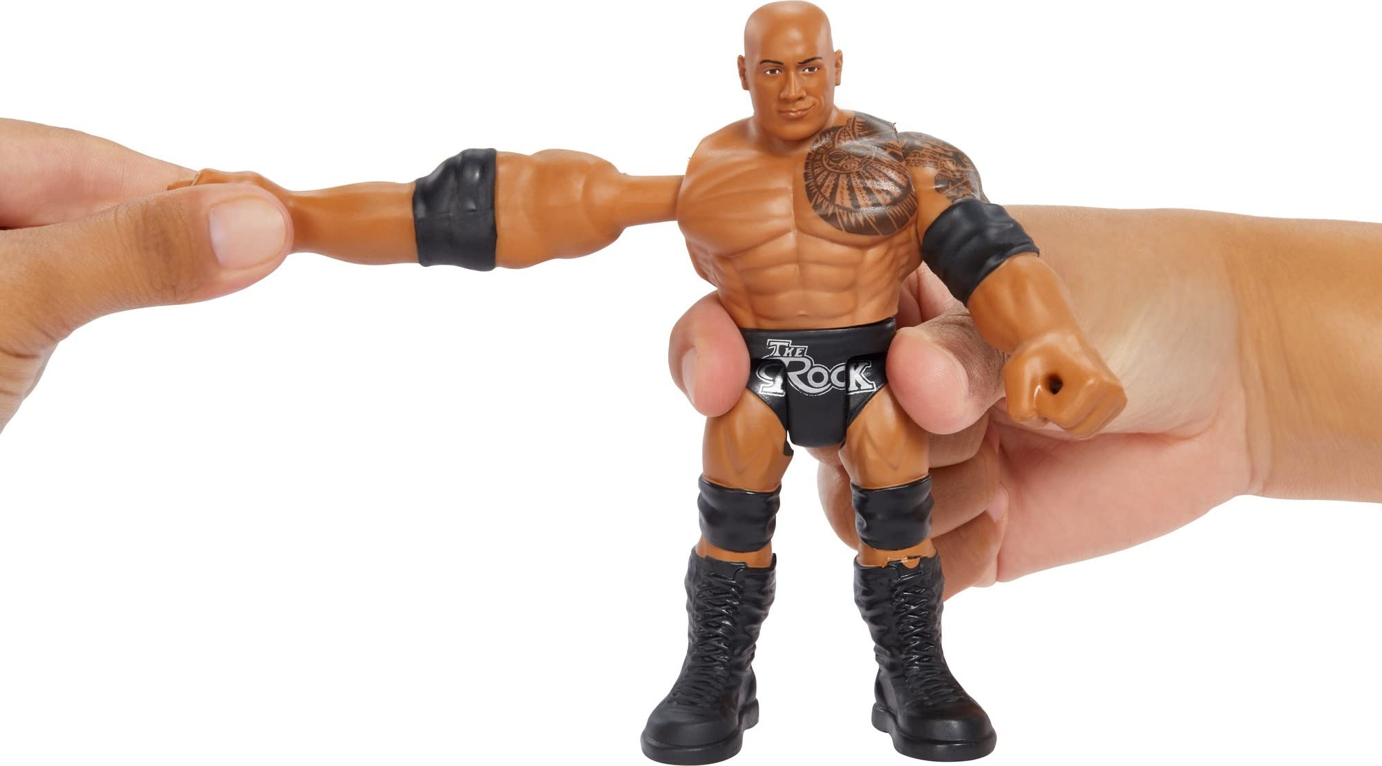『WWF』THE ROCK フィギュア Amazon.com: WWE Bend 'n Bash Posable 5.5-inch The Rock