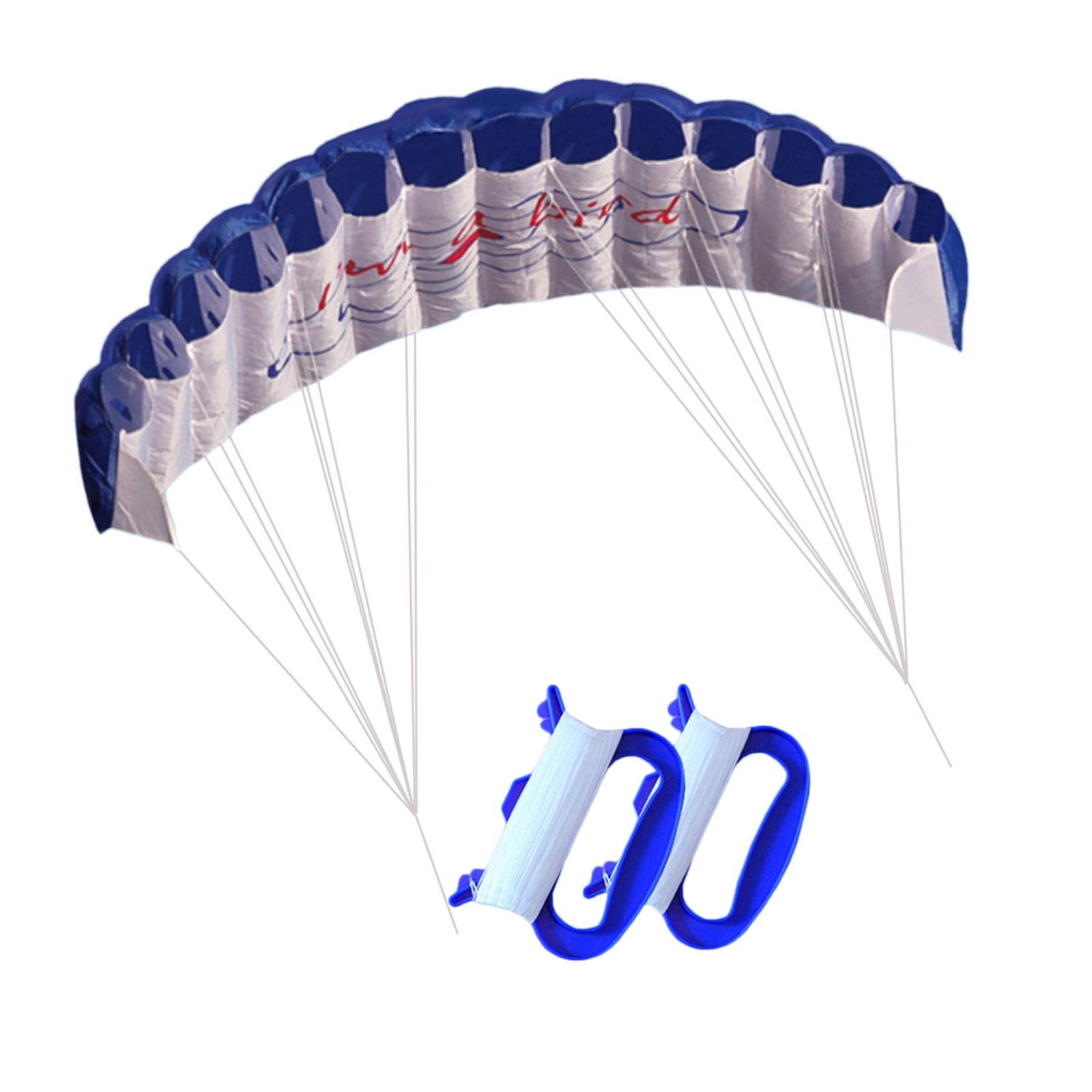 kowaku Surfing 1.4m Surfing Boarding Sports Parafoil Parachute with 30 Meters Flying Lines, Blue