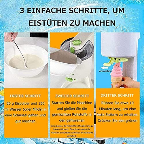 Softeismaschine, Heimwerker, kleine automatische Mini-Obst-Softeismaschine, gesunde, einfache One-Push-Bedienung… – Bild 5