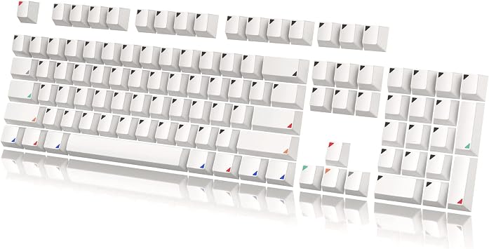 HK Gaming Custom Keycaps | Dye Sublimation PBT Keycap Set for Mechanical Keyboard | 139 Keys | Cherry Profile | ANSI US-Layout | Compatible with Cherry MX, Gateron, Kailh, Outemu | Triangle