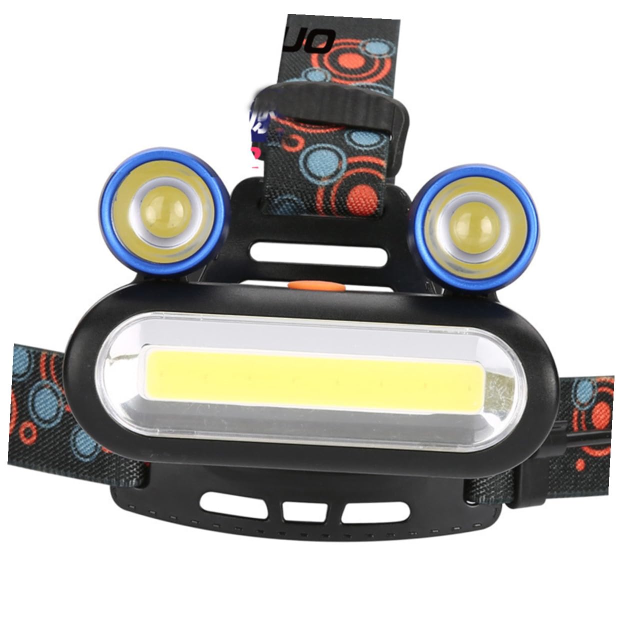 Mikinona Linterna Frontal LED Cob Recargable por USB, para Pesca Nocturna | Luz de Cabeza Pesca, Diseño Ergonómico, Base Ajustable, para Niños y Manitas, Uso en Actividades al Aire Libre