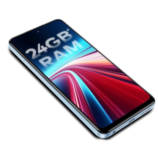 Itel P55 4G | Upto 24GB RAM with Memory Fusion & 128GB ROM| 50MP AI Dual Rear Camera & 8MP Front Camera| 5000mAh Battery with 18W Charger | Dynamic Bar|UFS 2.2| Aurora Blue