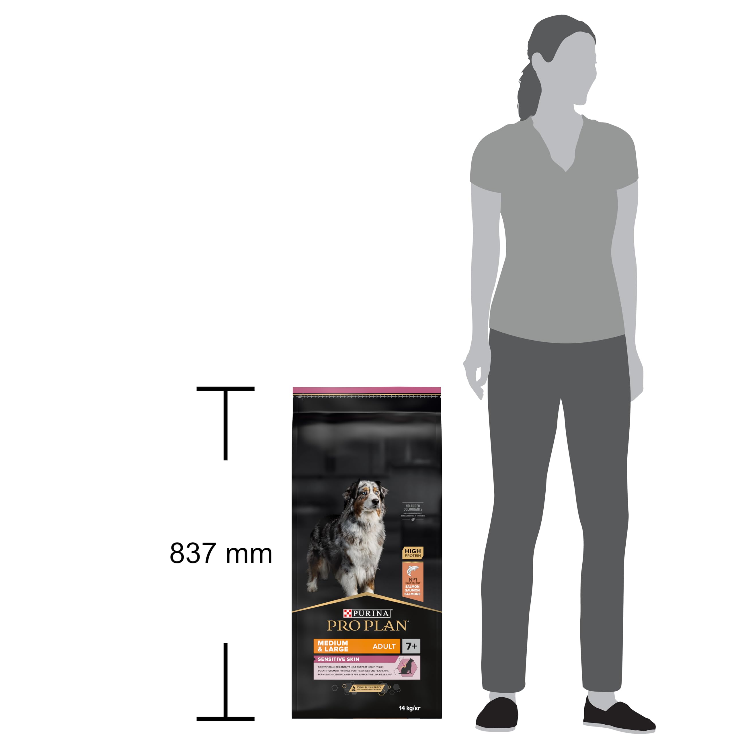 PRO PLAN | Sensitive Skin | Medium & Large Adult | Karma dla psów bogata w Łososia | 14 kg