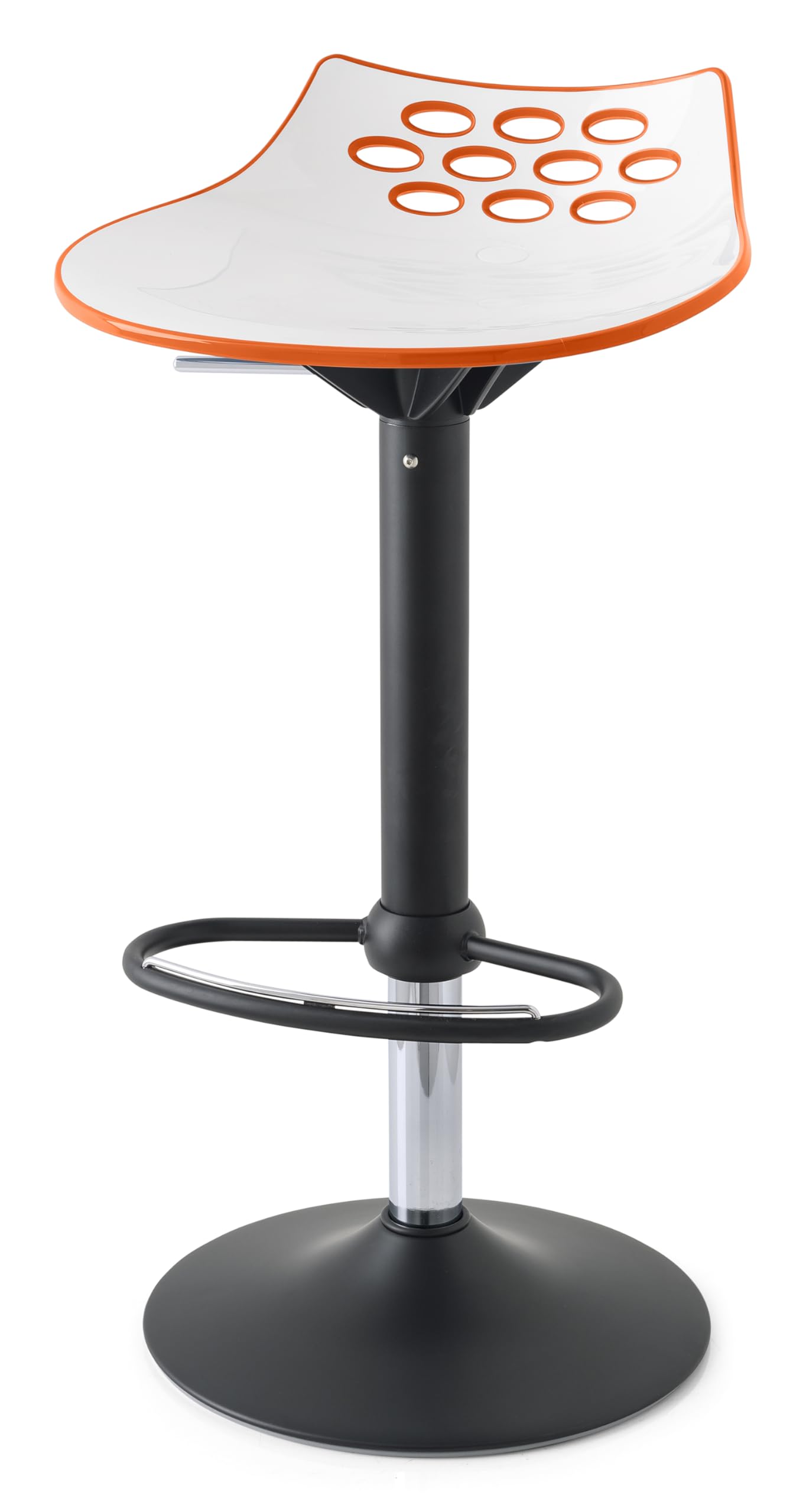 Tabouret Jam réglable pivotant Connubia chaise de bar cuisine noir
