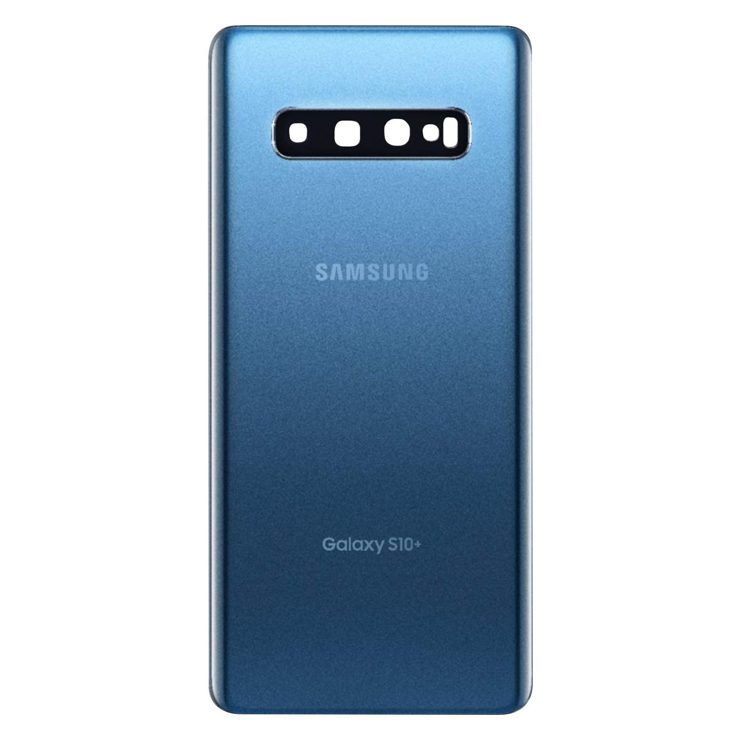 ABUSVEXReplacement Back Glass Cover Back Door w/Installed Camera Lens and Frame,Custom Removal Tool & Adhesive for Samsung Galaxy S10+ Plus All Models 6.4 Blue Samsung Galaxy S10+ Plus