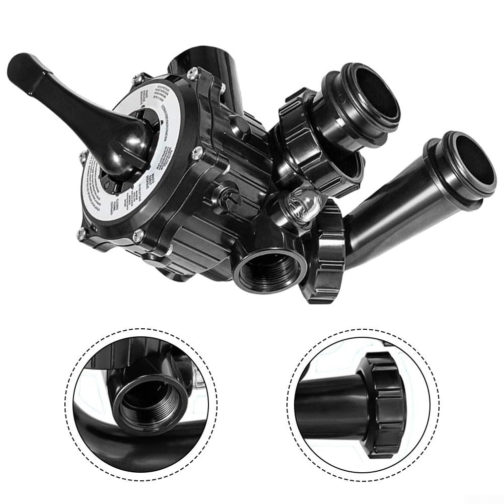 Valve multiport latérale pour filtre à sable Hayward S200 S240 Spx0710x32 Noir ABS Construction Pièce de rechange avec joint d'étanchéité