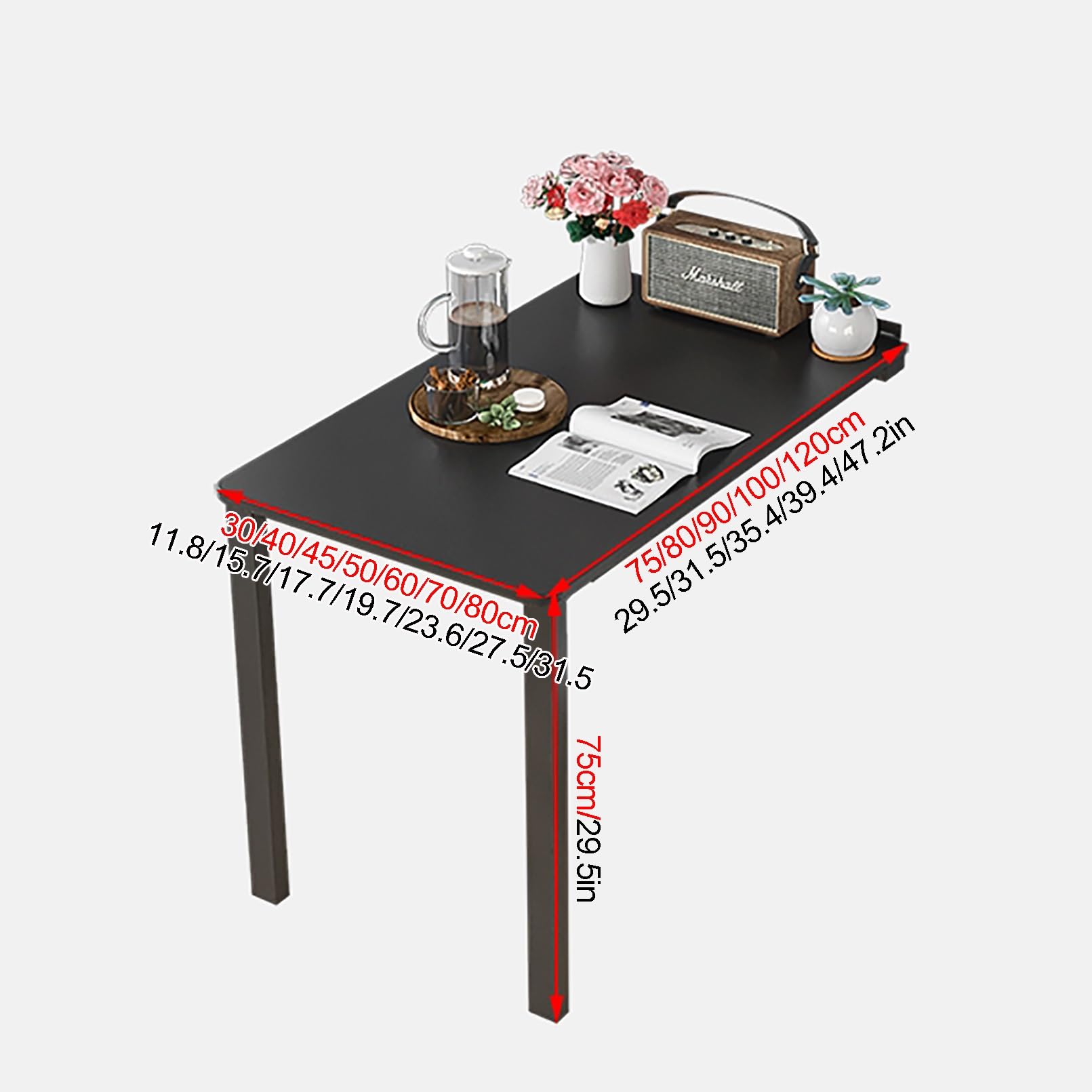 Tavolo Pieghevole da Parete, Scrivania Salvaspazio per Cucina Ufficio | Tavolo pieghevole da parete salvaspazio, installazione facile per cucina e ufficio.(White,120x40cm/47.2x15.7in)