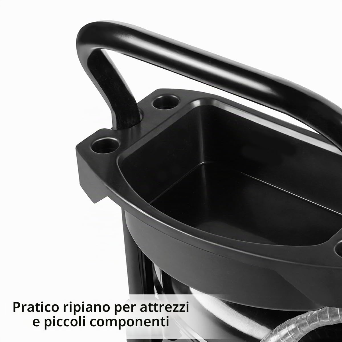 STAHLWERK Impianto di estrazione dell'olio – 80 litri di capacità, serbatoio di raccolta dell'olio e raccoglitore dell'olio usato, camion mobile con separatore olio, scaricatore dell'olio con camera