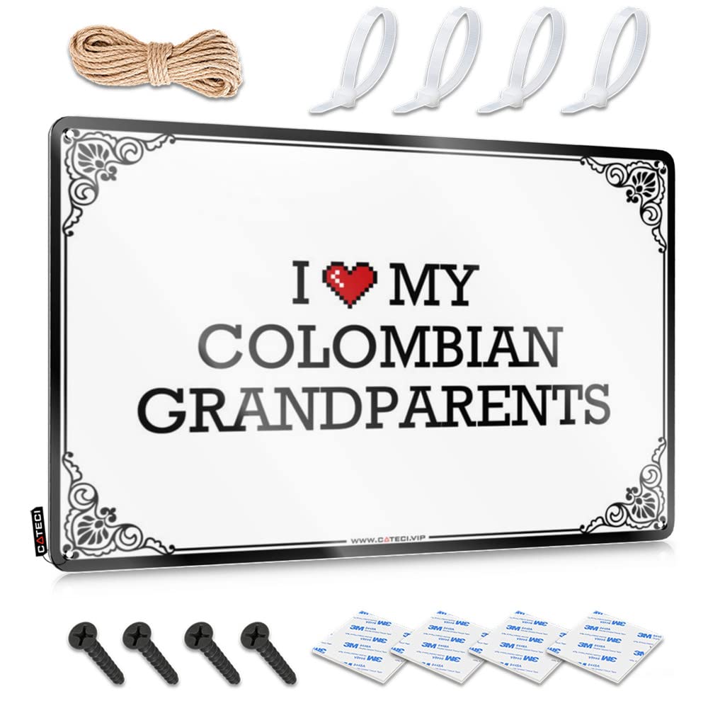 I Love My Colombian Grandparents Adorable Rustic - Signs Accessories Hanging Wall Decor(30X40CM)