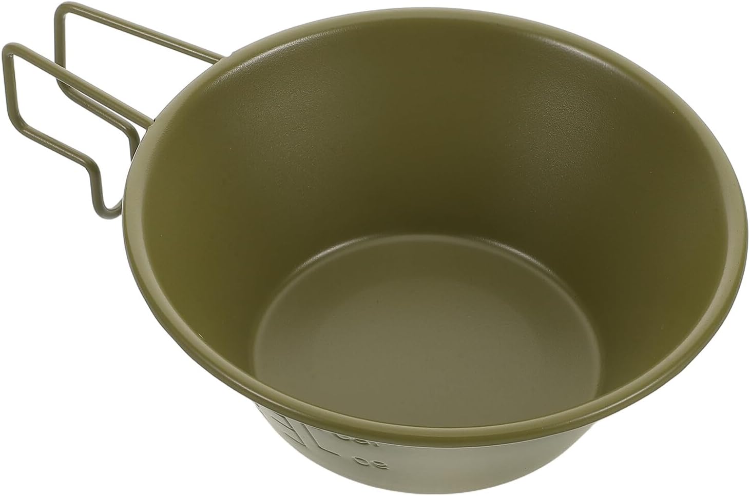 Cabilock Camping Bowl with Handle 250ml Non-stick Coating Lightweight Metal Bowl for Backpacking and Outdoor Camping Kitchen Accessories