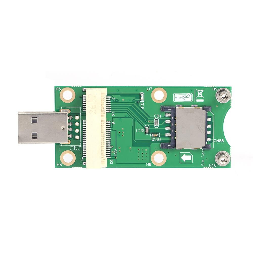 VIPECO Mini PCI-E to USB Adapter with SIM 8 Pin Card Slot for WWAN/LTE Module