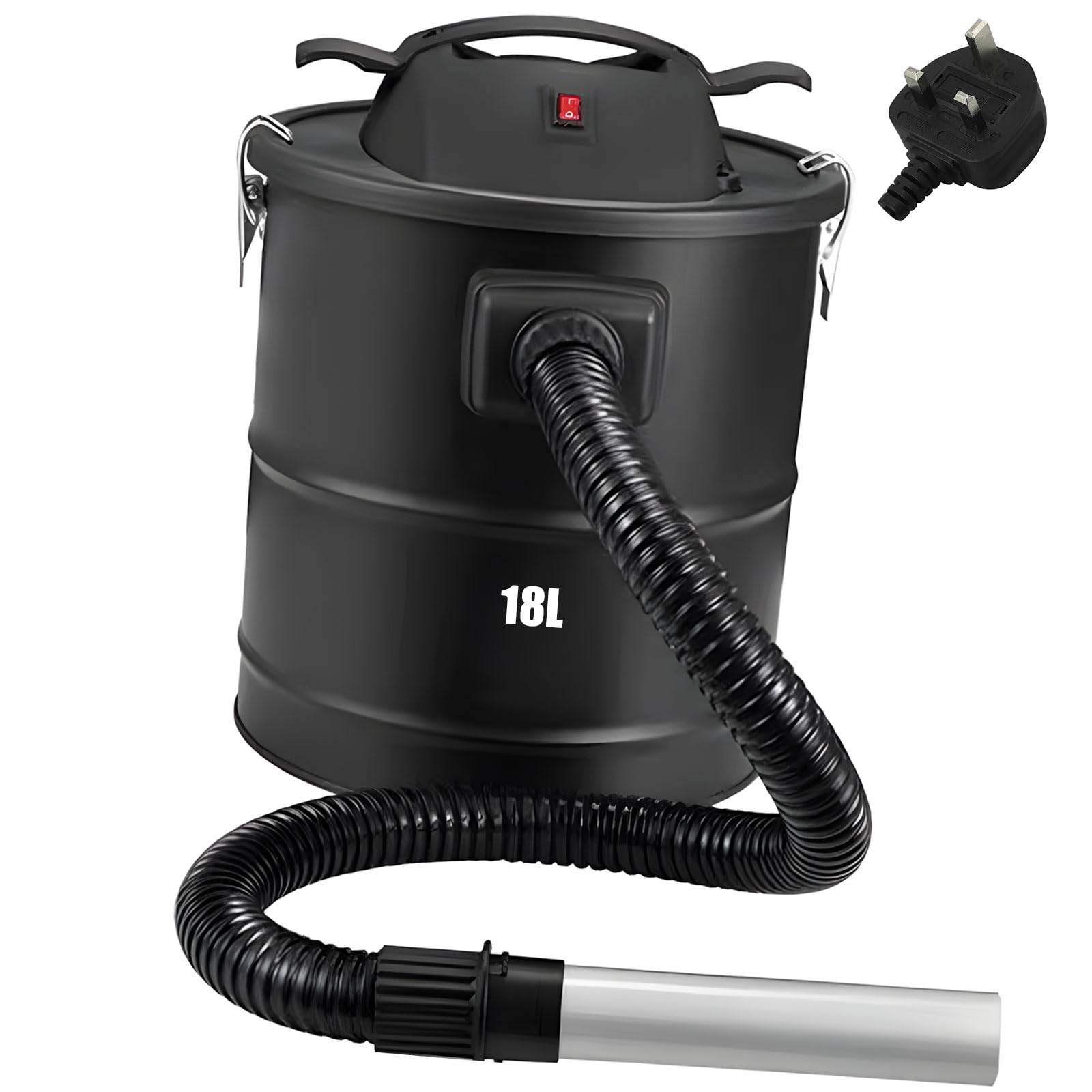 Elnwnnkc Portable Ashes Vacuum Cleaners for Fireplaces Stove 18kPa Strong Suction Household Easy to Use Strong Suction Handheld Household