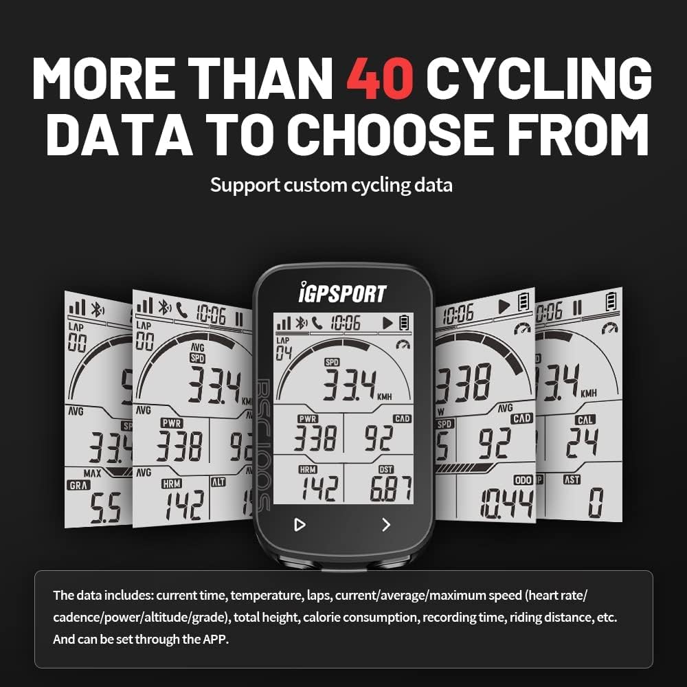 WDX- Komputer rowerowy, GPS Komputer rowerowy Wodoodporny Bezprzewodowy rower Inteligentny komputer Prędkościomierz 5 System satelitarny Duży ekran 2,6 cala Pomiar prędkości